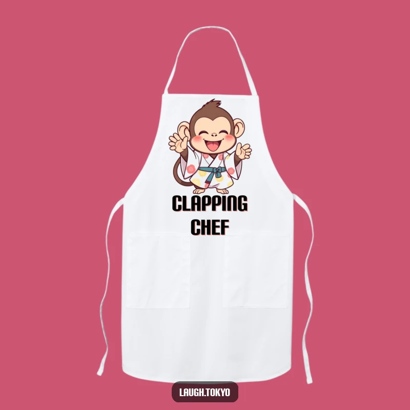 Funny Monkey Kimono Apron: Joyful Cooking & Festive Kitchenwear