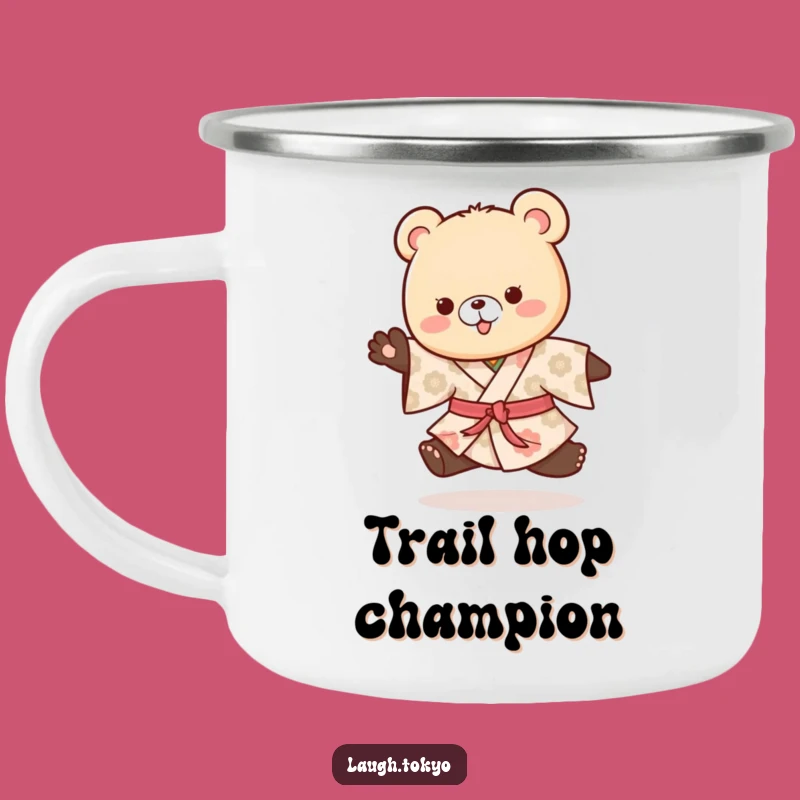 Funny Bear Cub Camping Mug: Durable Patterned Hop Cup, Great Humorous Gift