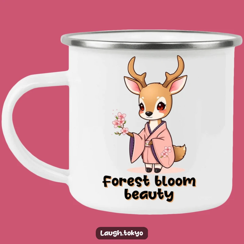 Funny Deer Camping Mug: Durable Elegant Blossom Cup, Great Humorous Gift