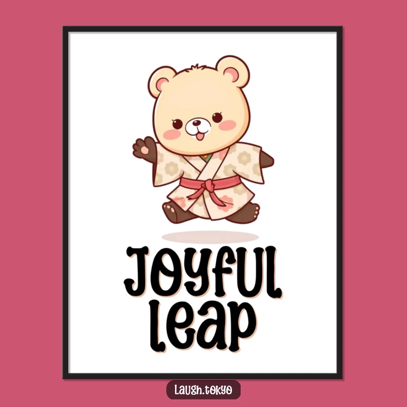 Funny Bear Cub Digital Print: Playful Patterned Hop Artwork, Instant Humorous Gift