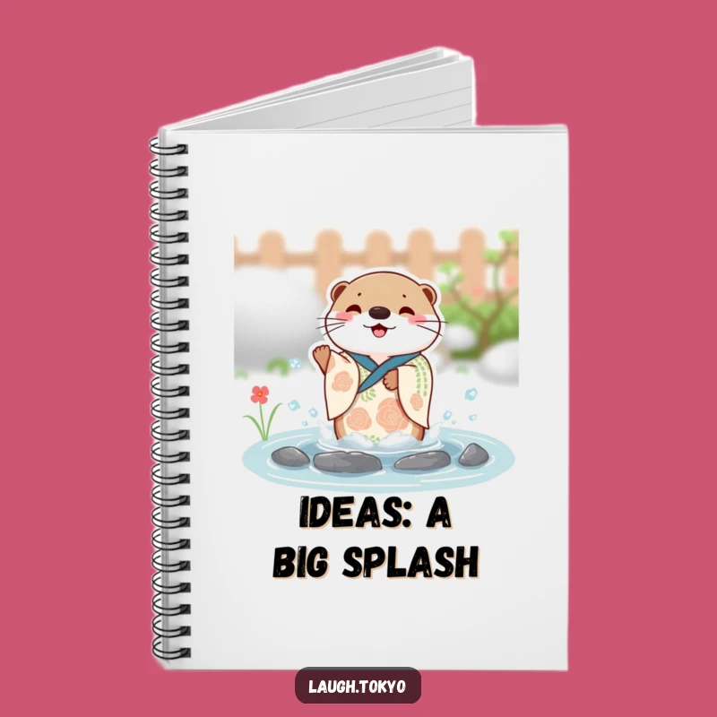 Funny Otter Kimono Notebook: Festive Splash Journal, Perfect Humorous Gift